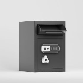 515 Flip cabinet Digital Depository Safe Made of Carbon Steel Electronic Code Lock Depository Safe with Deposit Slot Depository Box for Home Hote