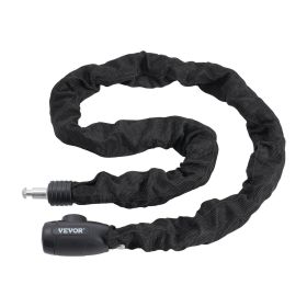 VEVOR Bike Chain Lock 47.24FT Heavy Duty Bike Lock Anti-Theft Bicycle Chain Lock 8mm Thicker Bicycle Lock Chain with 4 Keys for E-Bike, Motorcycl