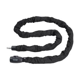VEVOR Bike Chain Lock 5.91FT Heavy Duty Bike Lock Anti-Theft Bicycle Chain Lock 10mm Thicker Bicycle Lock Chain with 4 Keys for E-Bike, Motorcycl