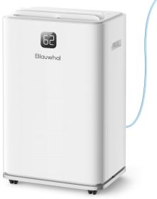 Dehumidifier with Pump for Basement Home Dehumidifiers with Drain Hose for Commercial and Industrial 150 Pint Max for 8000 Sq ft Storages, Wareho